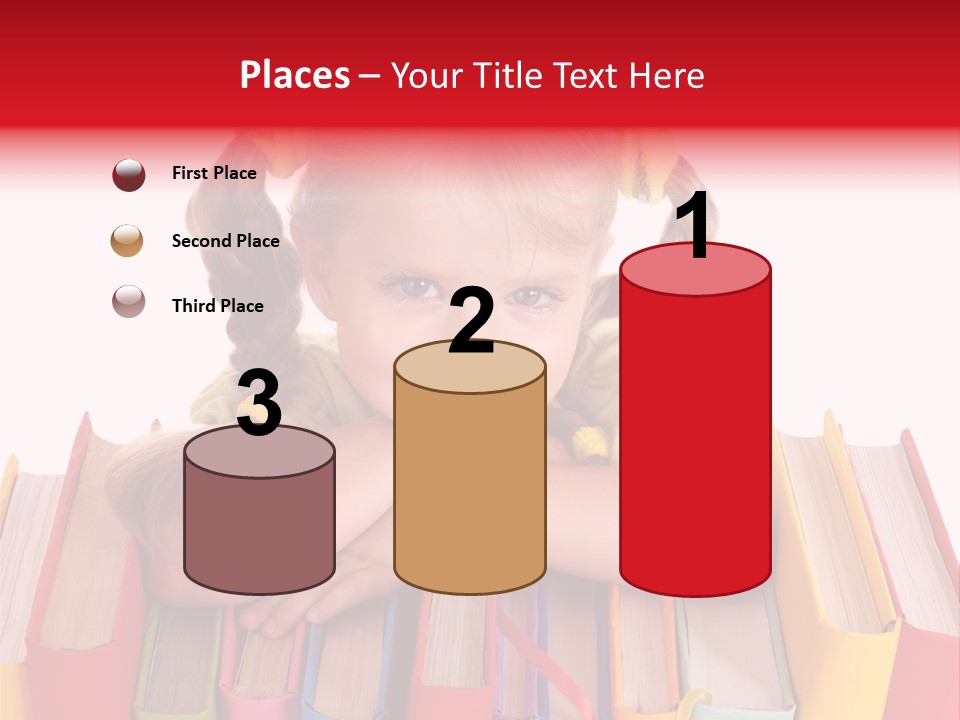 Pile Hardcover Child Prodigy PowerPoint Template