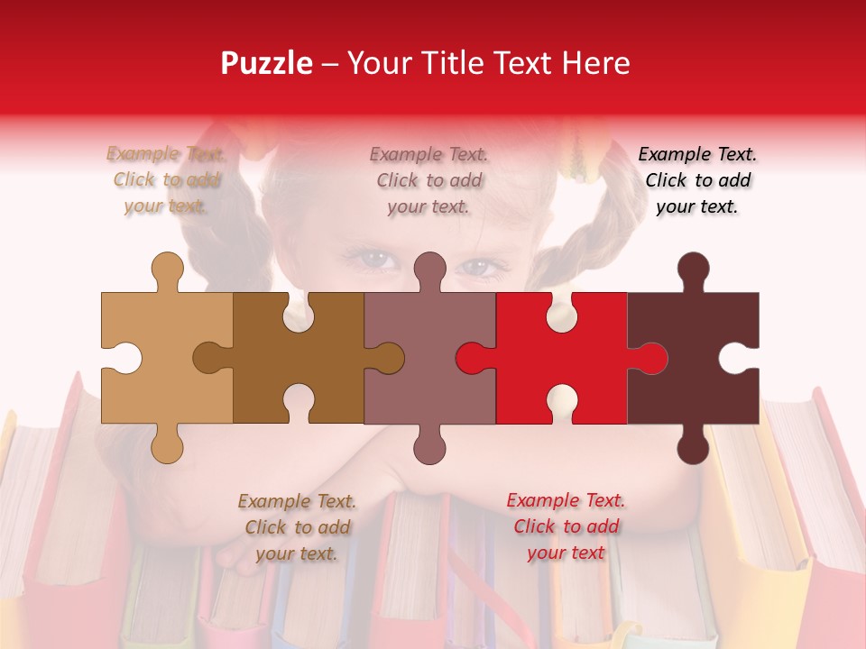 Pile Hardcover Child Prodigy PowerPoint Template