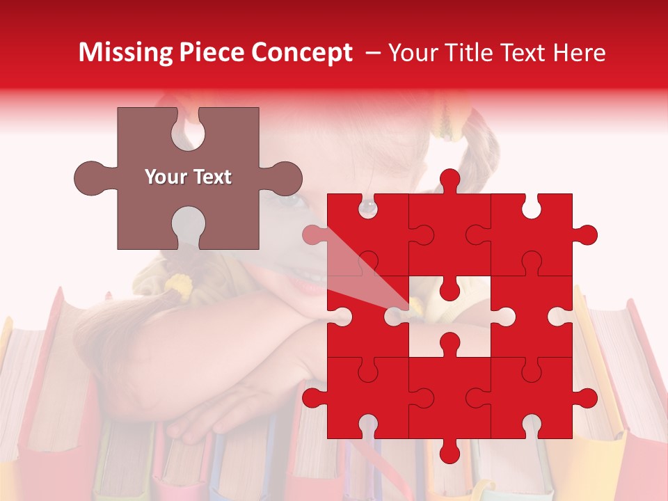 Pile Hardcover Child Prodigy PowerPoint Template