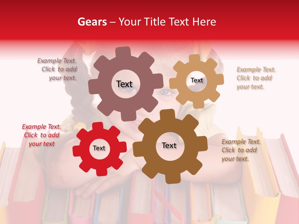 Pile Hardcover Child Prodigy PowerPoint Template