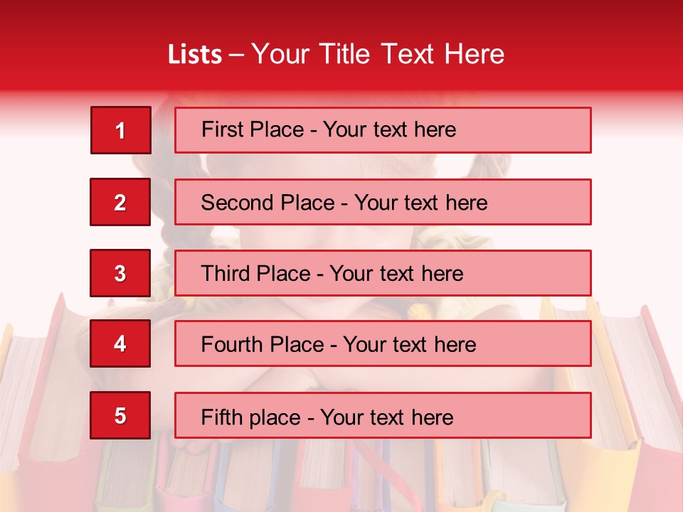 Pile Hardcover Child Prodigy PowerPoint Template