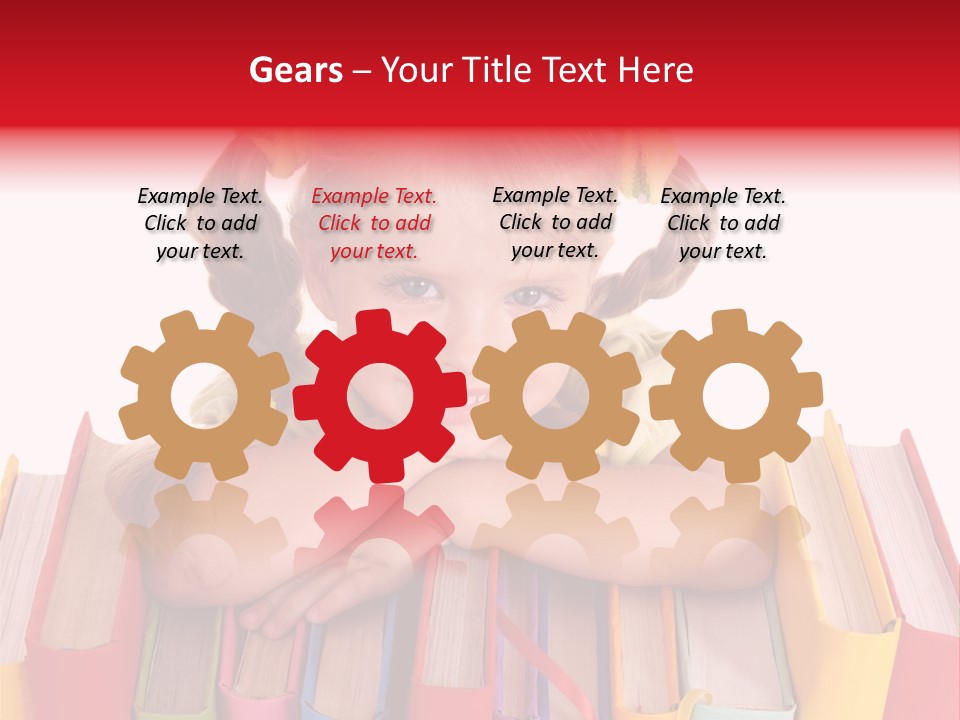 Pile Hardcover Child Prodigy PowerPoint Template