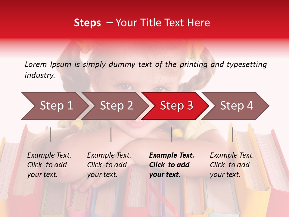 Pile Hardcover Child Prodigy PowerPoint Template