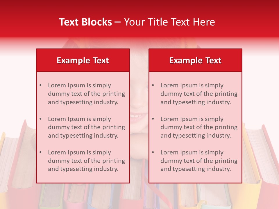 Pile Hardcover Child Prodigy PowerPoint Template