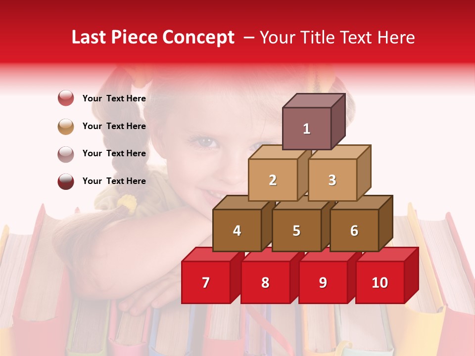Pile Hardcover Child Prodigy PowerPoint Template