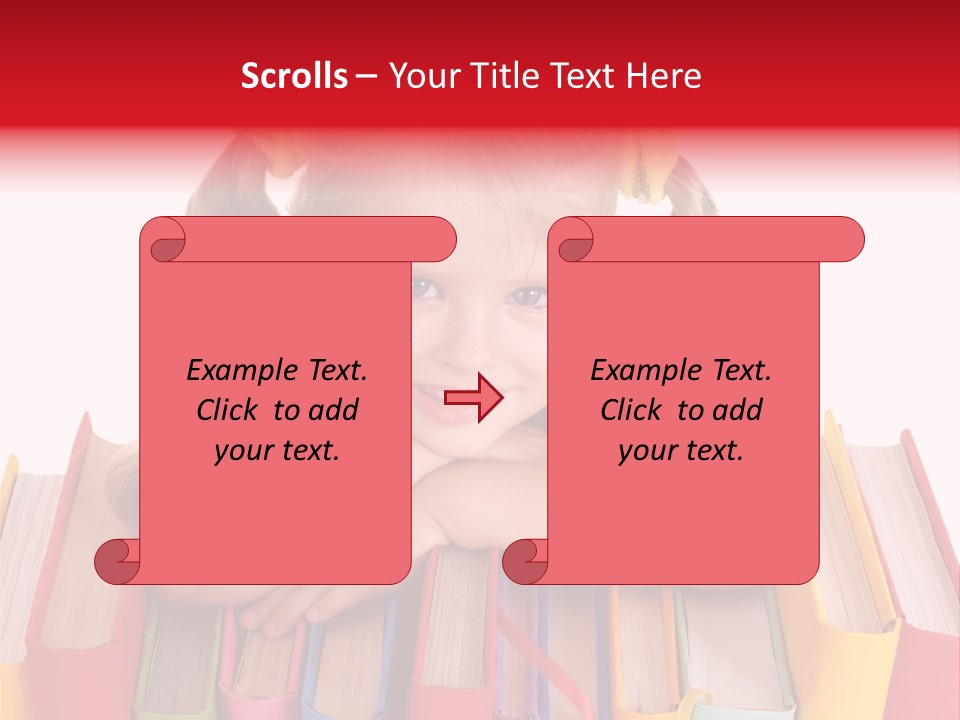 Pile Hardcover Child Prodigy PowerPoint Template