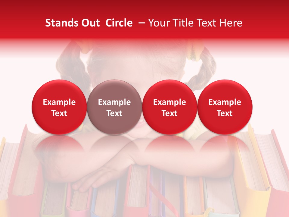 Pile Hardcover Child Prodigy PowerPoint Template