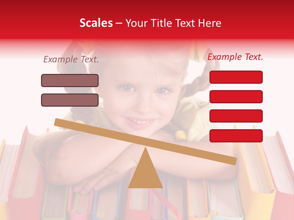 Pile Hardcover Child Prodigy PowerPoint Template