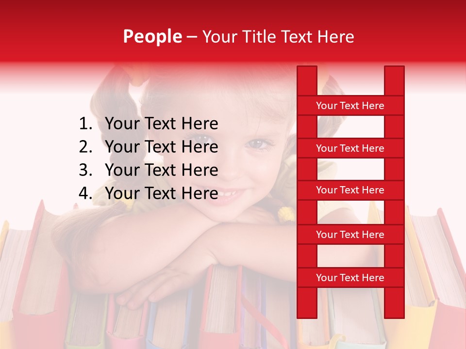 Pile Hardcover Child Prodigy PowerPoint Template