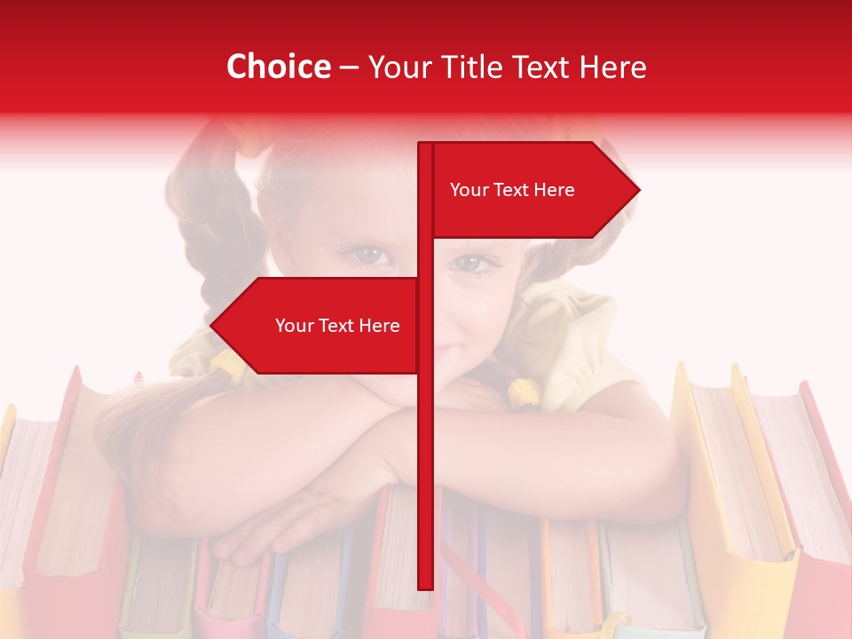 Pile Hardcover Child Prodigy PowerPoint Template