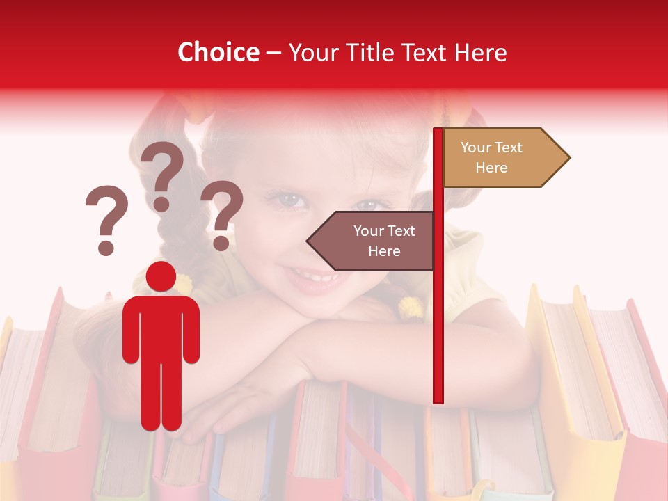 Pile Hardcover Child Prodigy PowerPoint Template