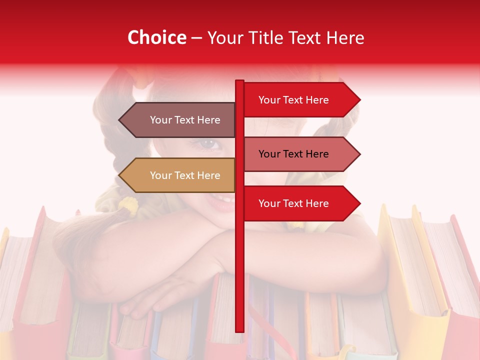 Pile Hardcover Child Prodigy PowerPoint Template