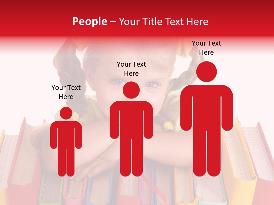 Pile Hardcover Child Prodigy PowerPoint Template