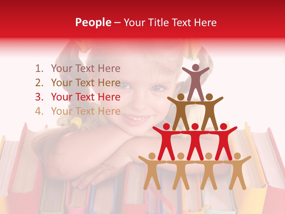 Pile Hardcover Child Prodigy PowerPoint Template