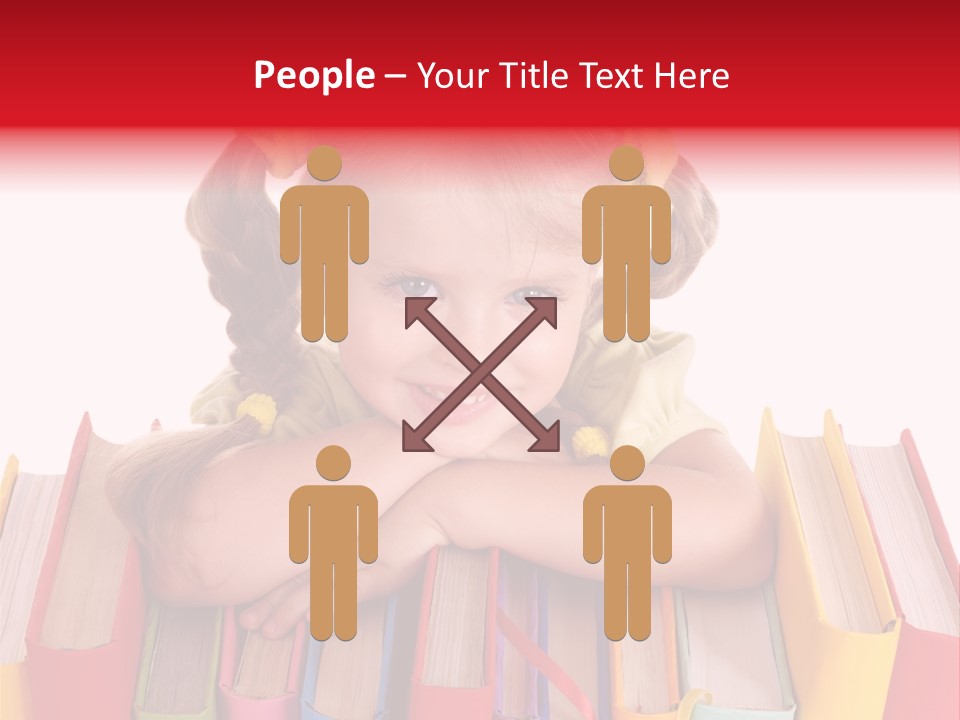 Pile Hardcover Child Prodigy PowerPoint Template