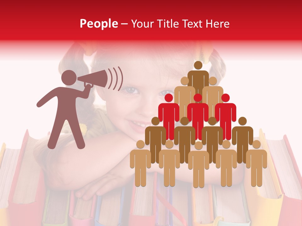 Pile Hardcover Child Prodigy PowerPoint Template