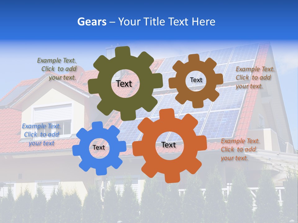 Alternative Environmental Photovoltaic PowerPoint Template