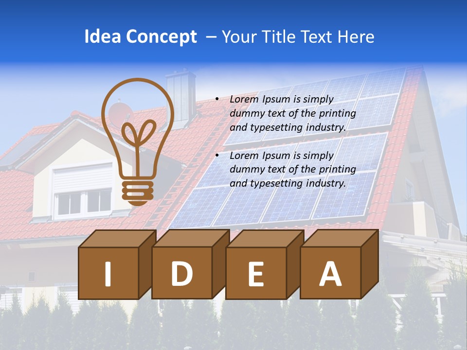 Alternative Environmental Photovoltaic PowerPoint Template