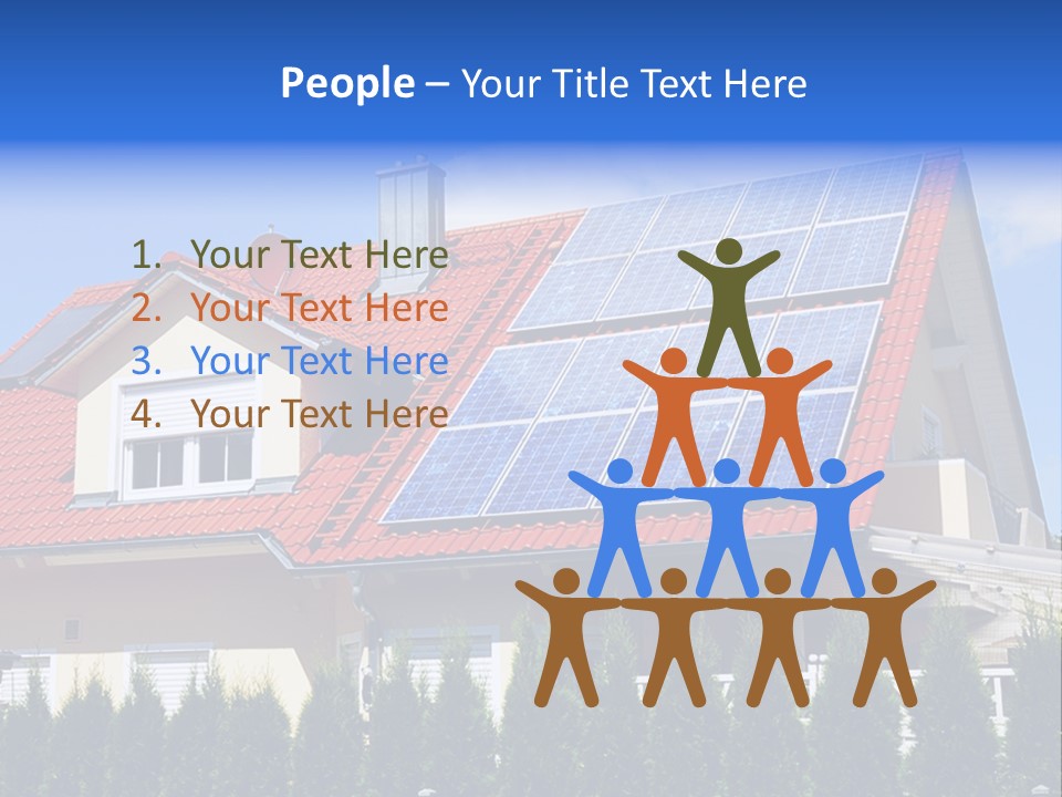 Alternative Environmental Photovoltaic PowerPoint Template