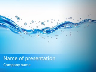 Wave Splash Curve PowerPoint Template