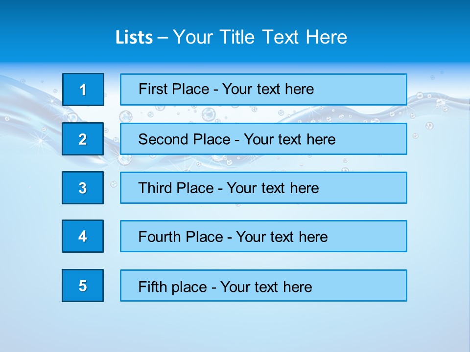 Wave Splash Curve PowerPoint Template