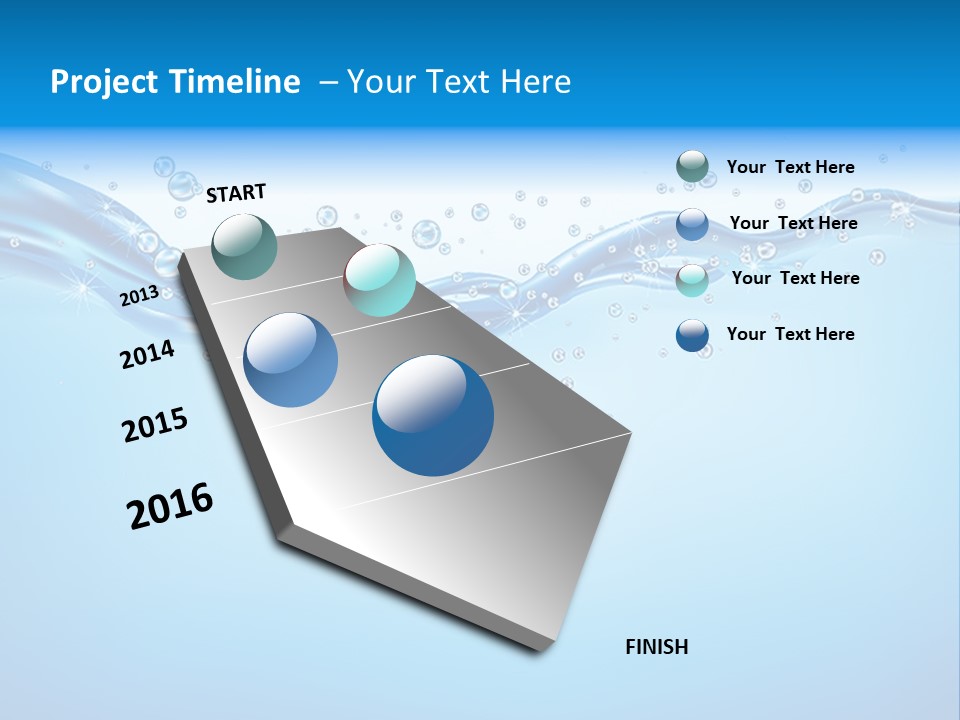 Wave Splash Curve PowerPoint Template