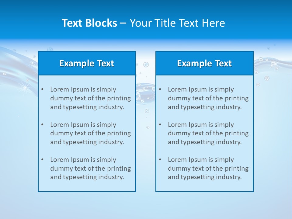 Wave Splash Curve PowerPoint Template
