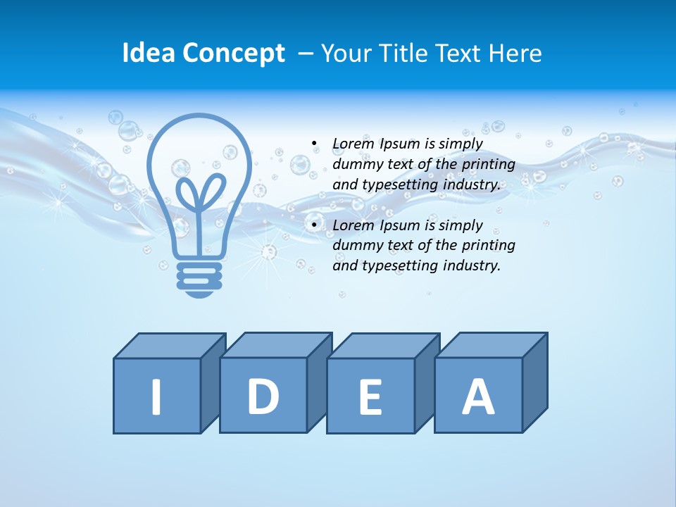 Wave Splash Curve PowerPoint Template