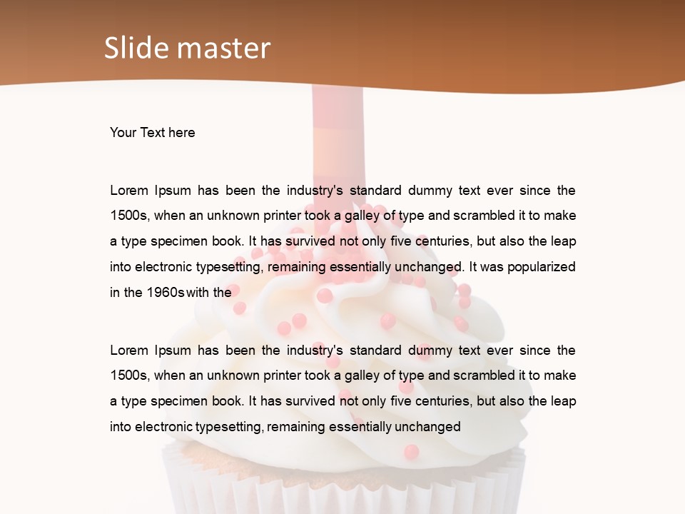 Eating Vertical Swirl PowerPoint Template
