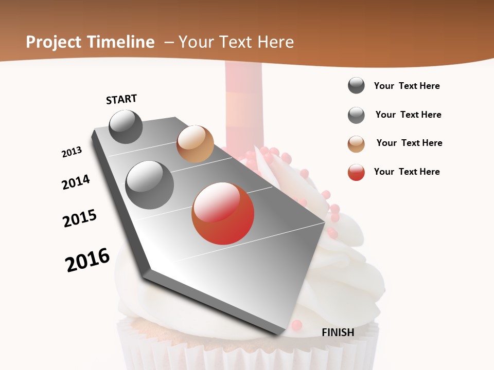 Eating Vertical Swirl PowerPoint Template