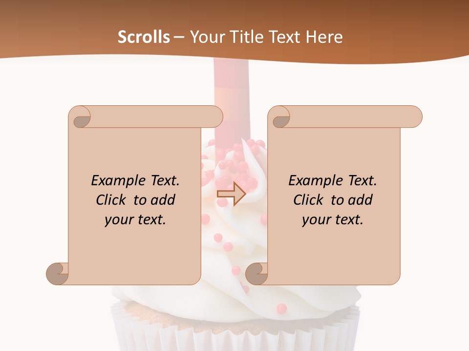 Eating Vertical Swirl PowerPoint Template