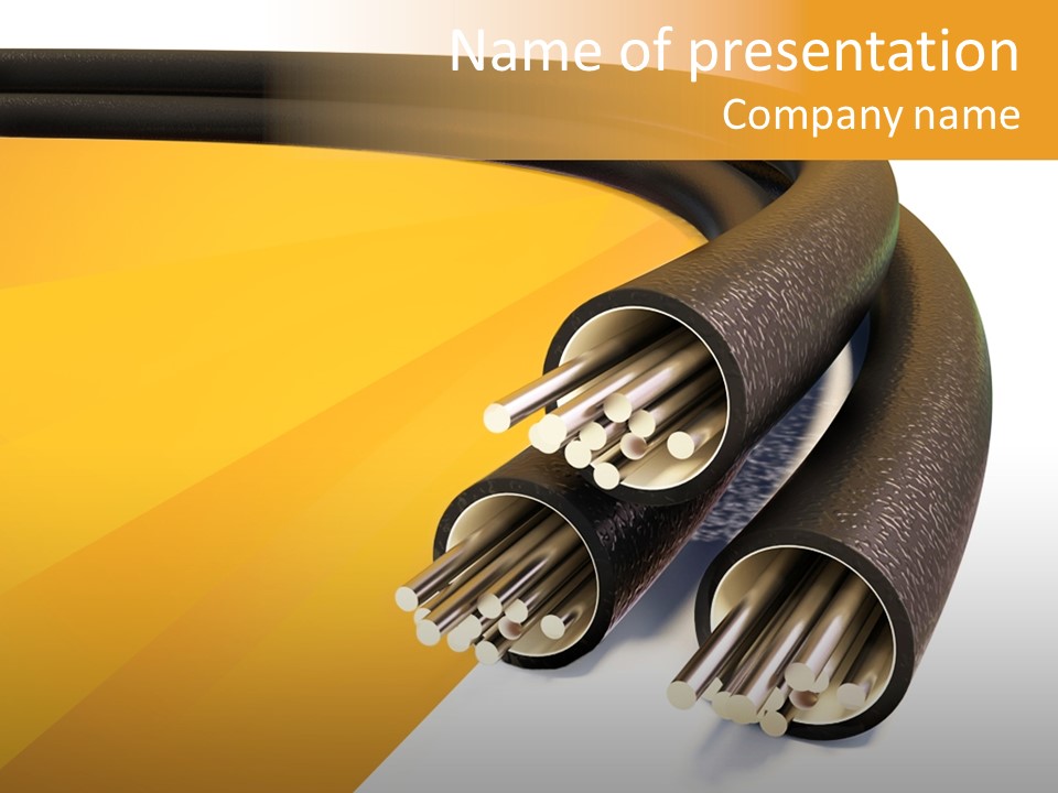 Background Connection Cables PowerPoint Template