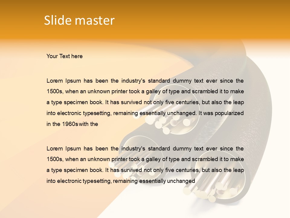 Background Connection Cables PowerPoint Template