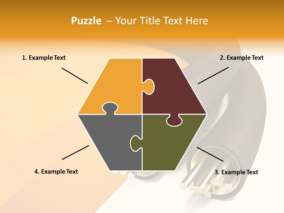 Background Connection Cables PowerPoint Template