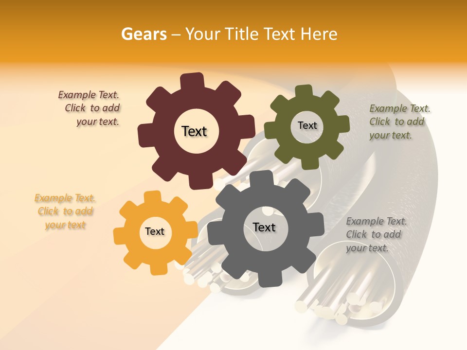 Background Connection Cables PowerPoint Template