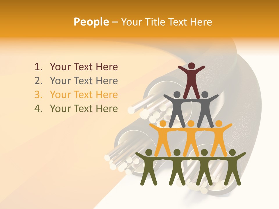 Background Connection Cables PowerPoint Template