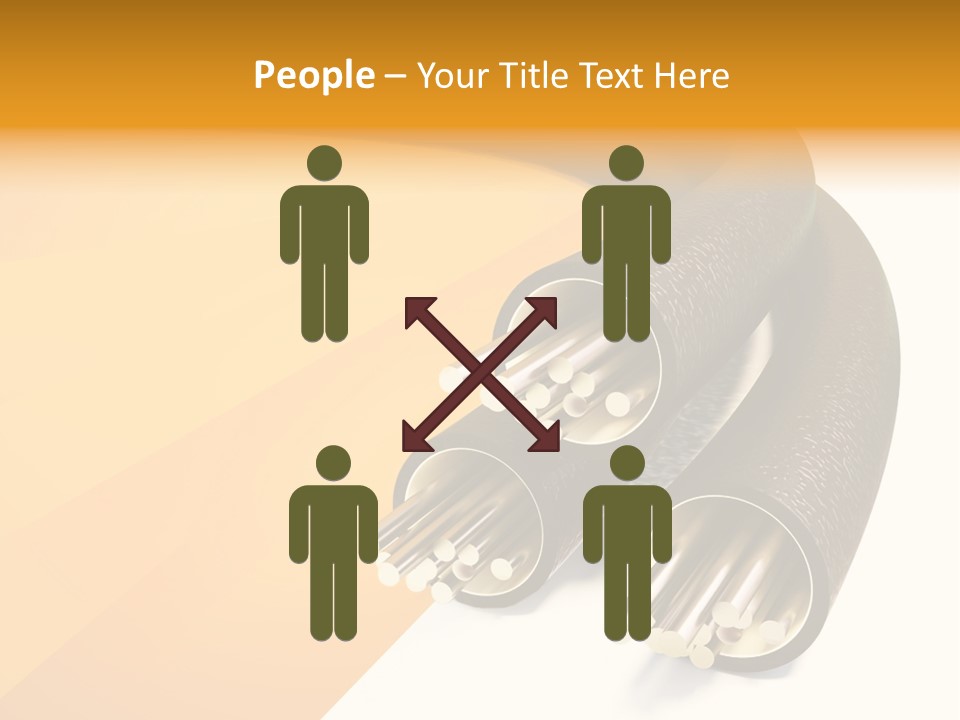 Background Connection Cables PowerPoint Template