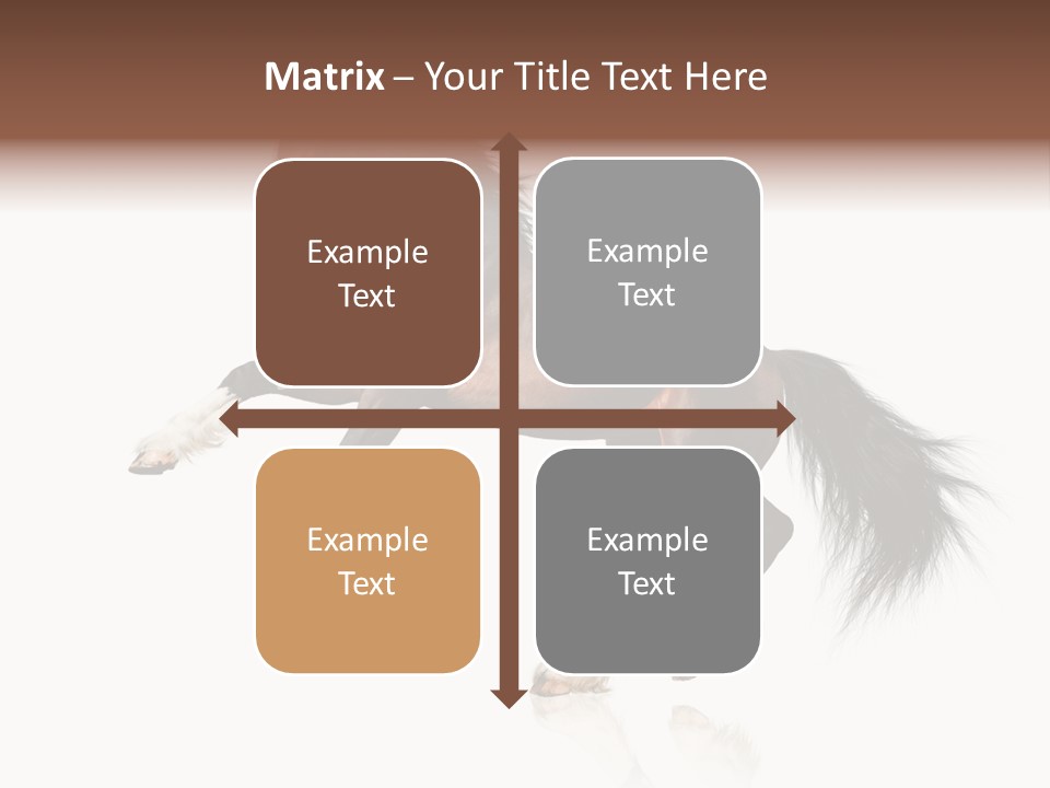 Mane Jumping Clydesdale PowerPoint Template