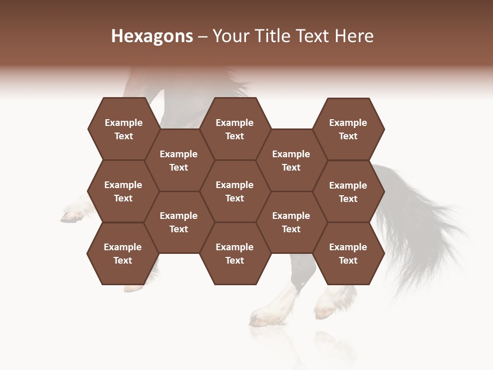 Mane Jumping Clydesdale PowerPoint Template