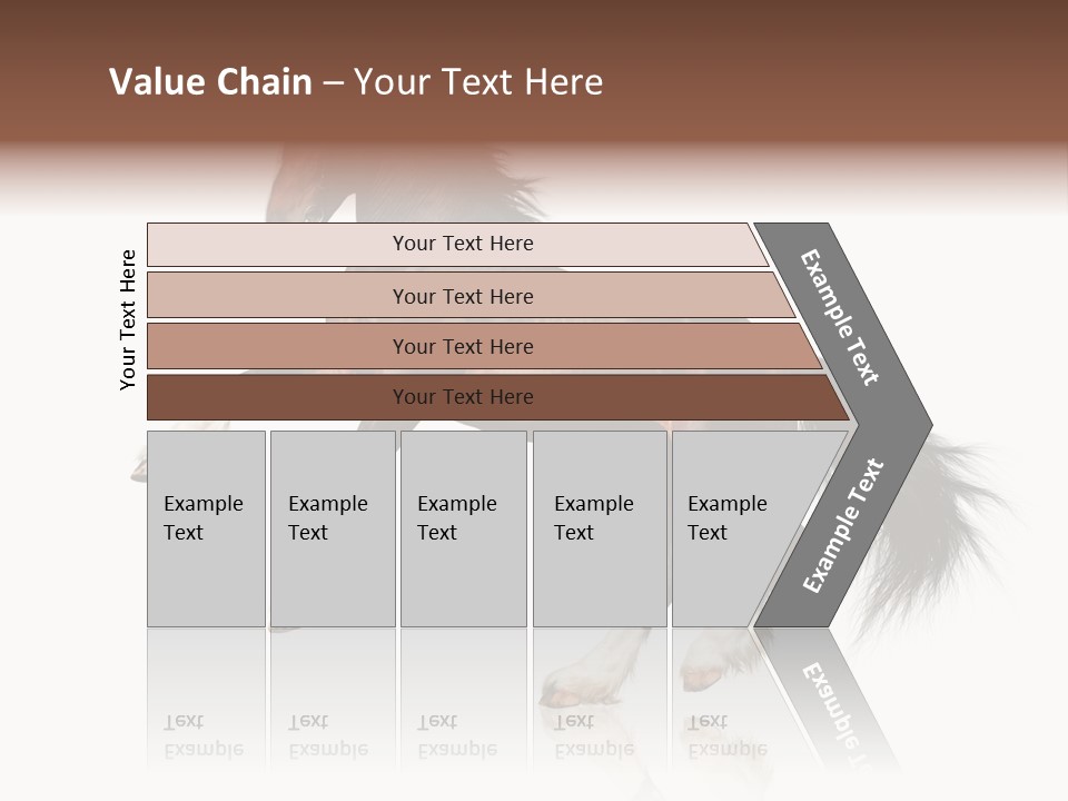 Mane Jumping Clydesdale PowerPoint Template