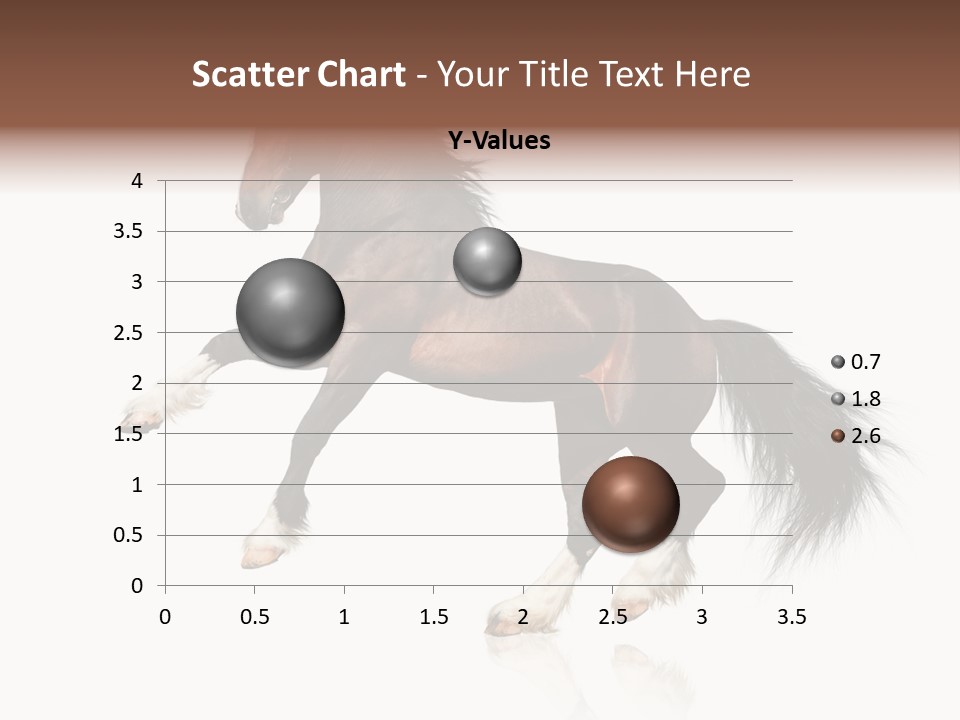 Mane Jumping Clydesdale PowerPoint Template