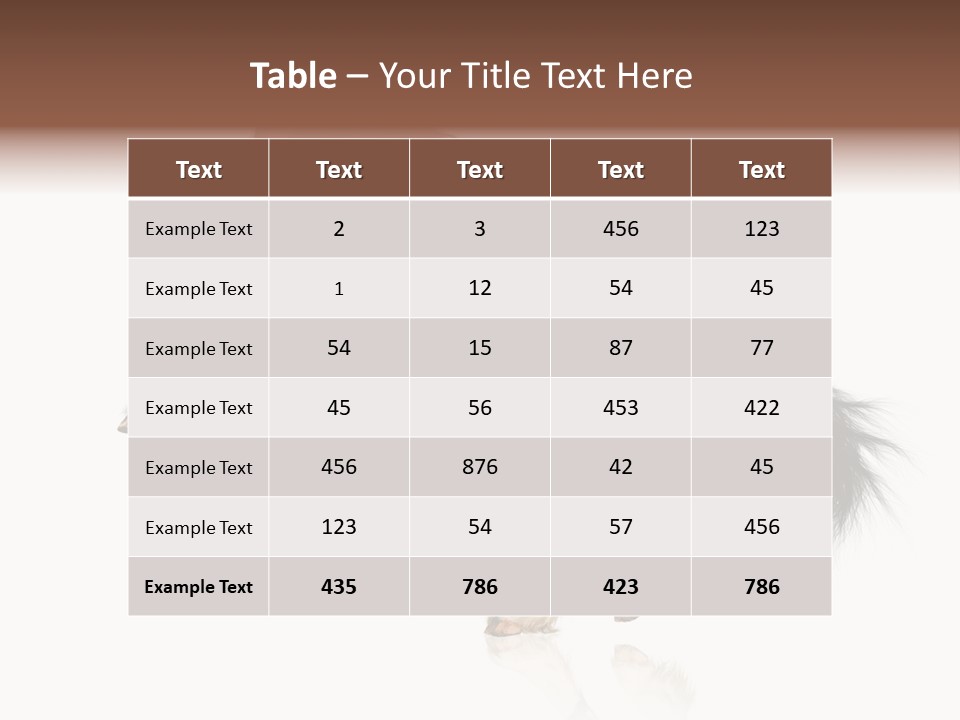 Mane Jumping Clydesdale PowerPoint Template