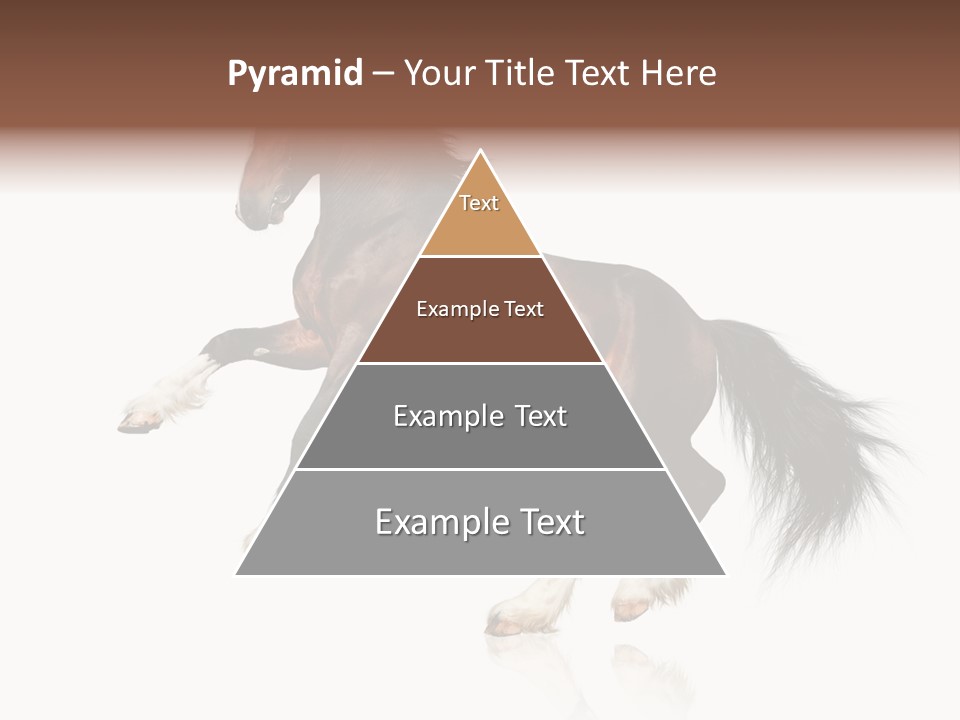 Mane Jumping Clydesdale PowerPoint Template