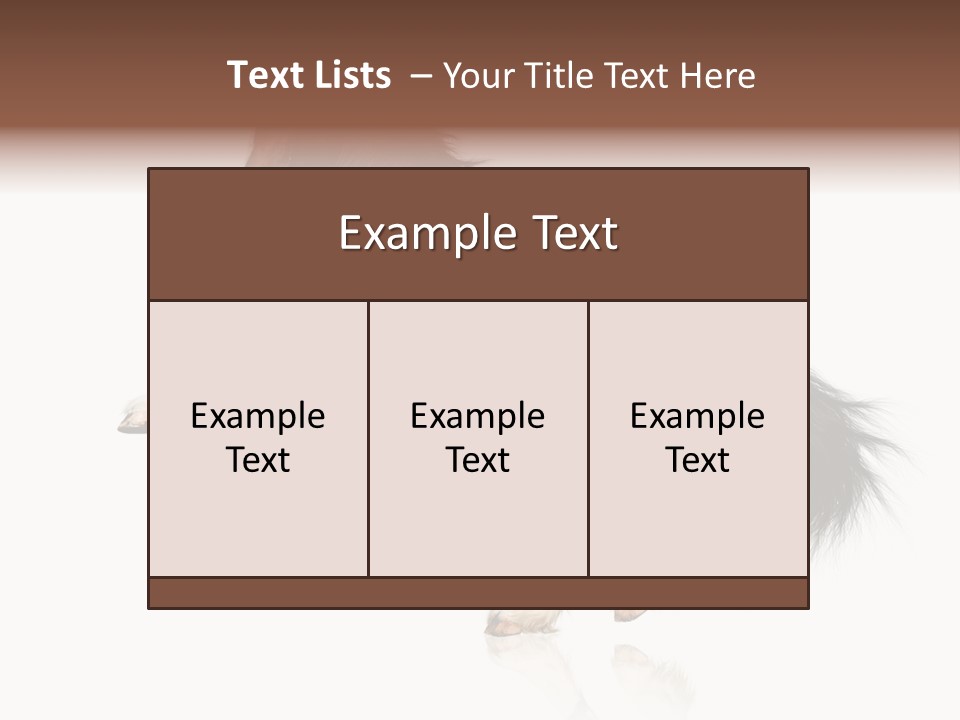 Mane Jumping Clydesdale PowerPoint Template