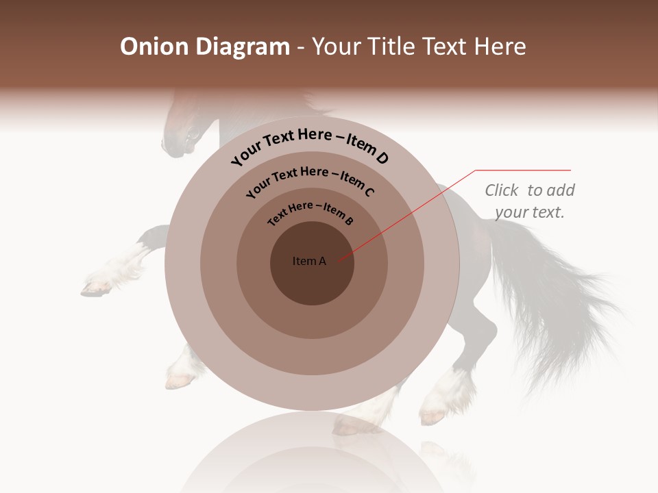 Mane Jumping Clydesdale PowerPoint Template