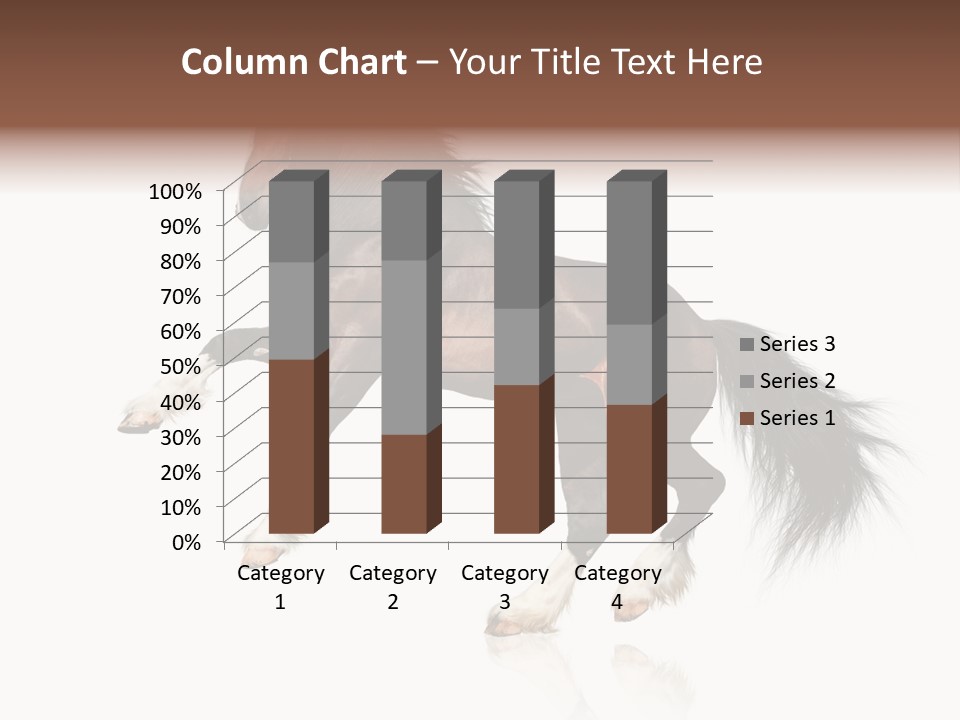 Mane Jumping Clydesdale PowerPoint Template