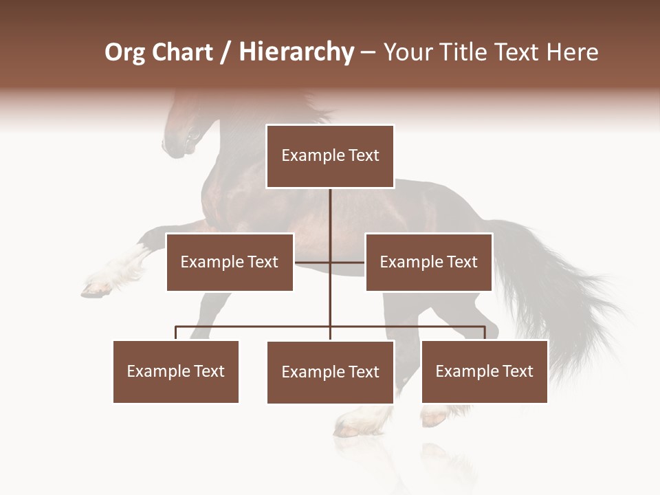 Mane Jumping Clydesdale PowerPoint Template