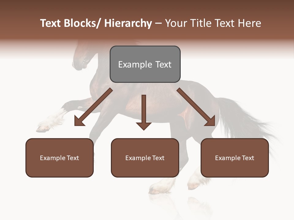 Mane Jumping Clydesdale PowerPoint Template