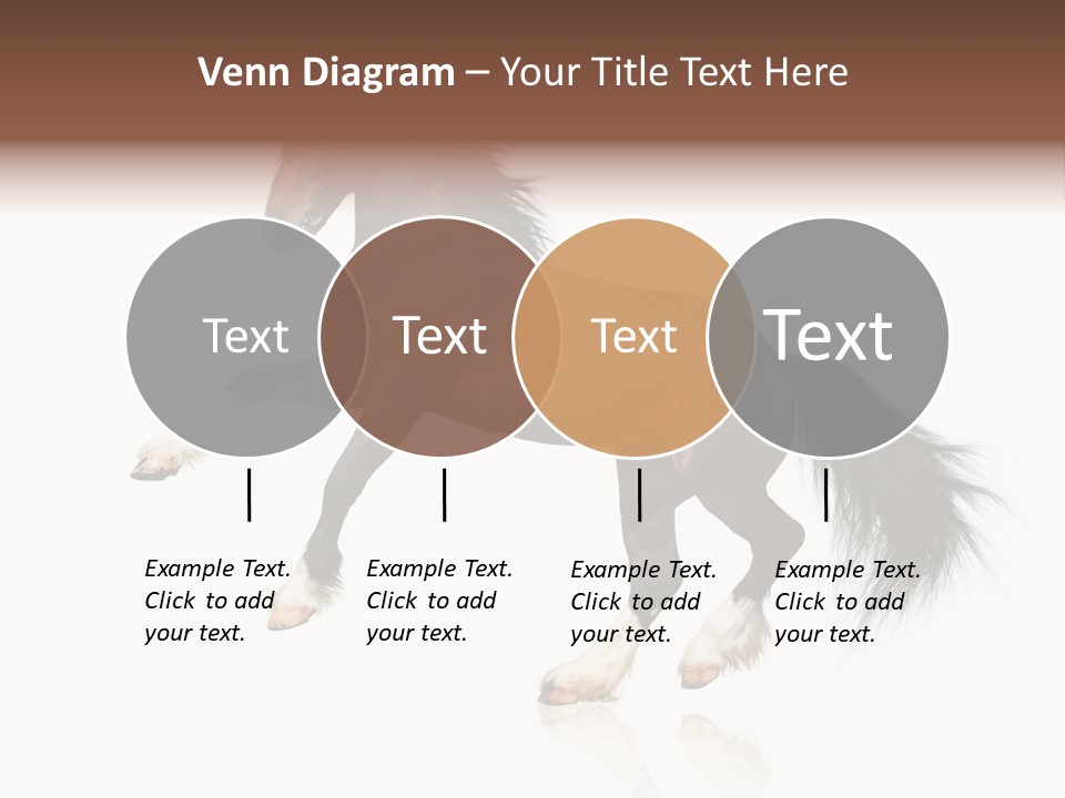 Mane Jumping Clydesdale PowerPoint Template