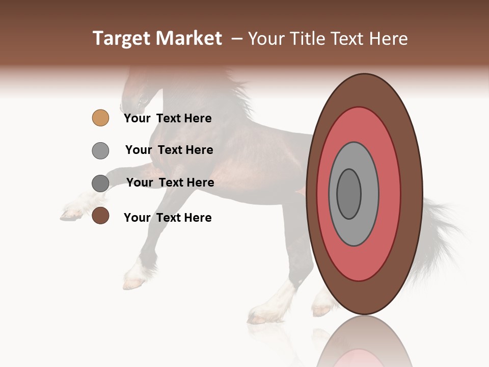 Mane Jumping Clydesdale PowerPoint Template